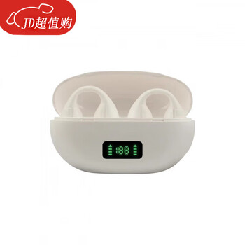 Car bluetooth bone conduction bluetooth headset not in the ear ear clip headset outdoor sports tws cross-border hot 7600 white color box packaging