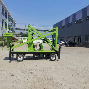 Ling yuxun curved arm folding arm straight arm telescopic lift platform operating height 10,12,14,16,18, curved arm 10-meter diesel engine power lift 10m 1000*600*1100