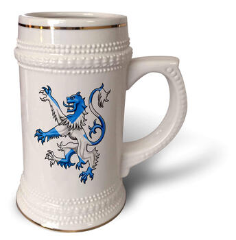 3drose scottish lion flag pattern ceramic beer mug 650ml