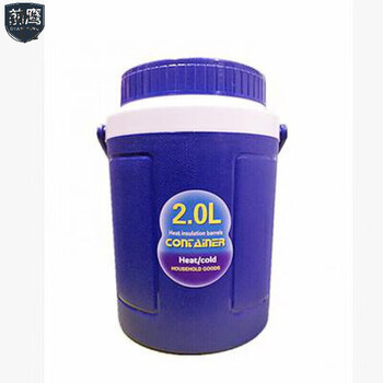Ice cube insulated bucket plastic car-mounted insulated cooler with lid outdoor portable insulated cooler cold drink shop insulated bucket 2l blue
