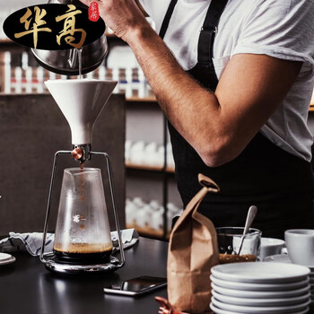 Zhizhou japanese smart coffee pot hand brewing 3-in-1 goat story gina ice drop soaking and filtering ice brewing mirror silver band scale app version