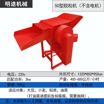 Meguang machinery multifunctional thresher household wheat, rice, sorghum, soybean, wheat threshing machine, soybean, rapeseed and highland barley model 50 does not include motor