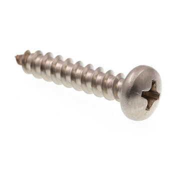 Prime-line sheet metal screws self-tapping phillips flat head #10 x 2.5 cm stainless steel