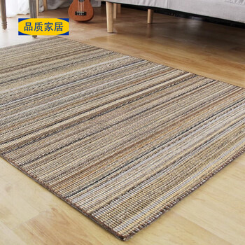 Fat donglai same style flat woven carpet cezanne natural l hand-stitched sisal modern simple living room coffee table study t32 color + hand-made edge 200cm 300cm