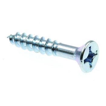 Prime-line wood screws flat phillips head #12 x 11/4 in. galvanized steel 100