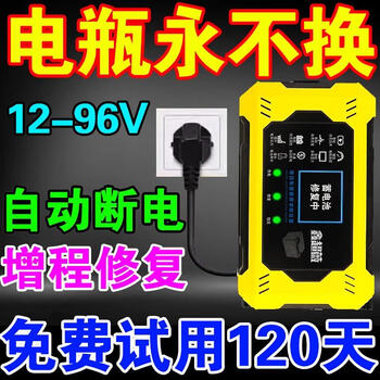 Electric vehicle battery repairer for two or three-wheel electric vehicles activates the battery universal pulse repair battery automatic power-off supreme battery repairer imported chip