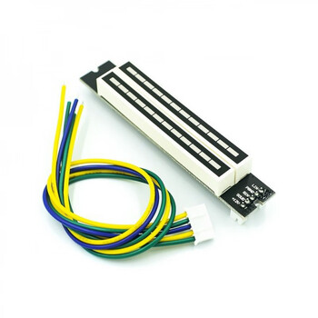 Dual 12-bit two-channel led music spectrum level indicator 7 green 2 orange 3 red audio led indicator finished product