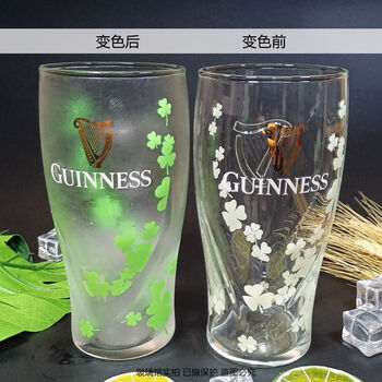 Guinness officially authorized original beer mug engraved cup 470ml surge cup that changes color when cold