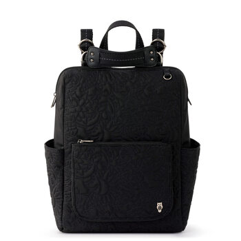 Sakroots women's multifunctional backpack 38cm computer bag canvas material convertible crossbody lightweight casual commuting black desert one size