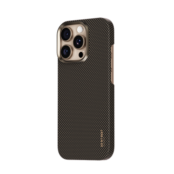 95% new blueo suitable for apple 16pro mobile phone case iphone16pro mobile phone case gizhi slim kevlar magnetic aramid fiber anti-fall and anti-fingerprint protective cover gold