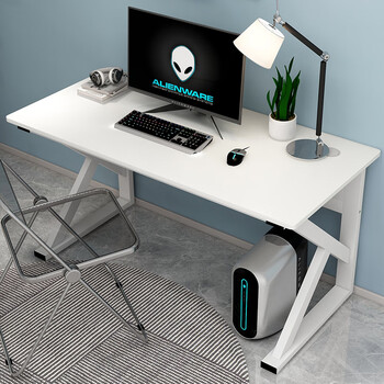 Yamele computer desk desktop bold thickened desk study table office home simple e-sports game table white 120*60