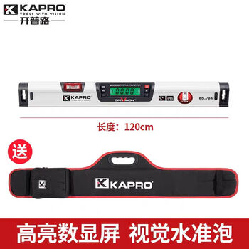 Kapro digital level ip65 waterproof and dustproof multi-functional magnetic 905d electronic level 120cm digital level