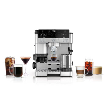 Ninja es601 smart coffee machine concentrated drip cold brew integrated milk frothing stainless steel requires transformer