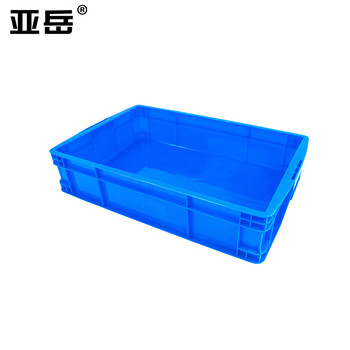 Yayue plastic turnover box thickened logistics box industrial storage and sorting box transfer plastic basket rectangular material box outer diameter 690*450*150mm blue
