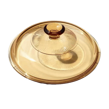 Corning original pot lid crystal color pot lid crystal diamond crystal dazzling glass pot lid brown transparent visions 1.25l inch 1 inch