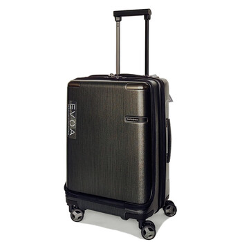 Samsonite dc0/gs1 business trolley case evoa suitcase 20/25/28 inch carry-on case fingerprint lock silent dc0 black + front computer compartment 20 inches