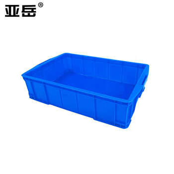 Yayue plastic turnover box thickened logistics box industrial storage and sorting box transfer plastic basket rectangular material box outer diameter 590*385*145mm blue