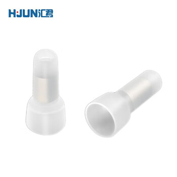 Huijun terminal block terminal cap closed terminal nylon crimp cap closed terminal spring spiral nipple terminal ce-1x 1000 pieces/pack white