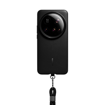 90% new xiaomi (mi) xiaomi 15 ultra leather strap protective case black original mobile phone case original mobile phone case