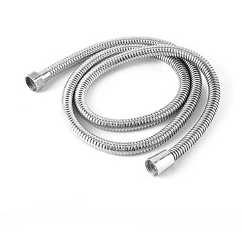 Yumansi black warrior five-speed supercharged shower head student dormitory shower handheld bath 2 meters silver stainless steel hose