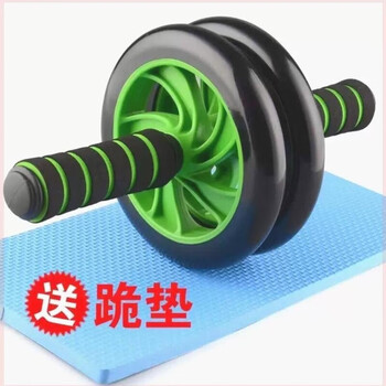 Abdominal wheel beginner abdominal abdominal abdominal silent abdominal muscle exercise equipment for men and women at home 14-inch (comes with kneeling mat) black wear-resistant and non-slip