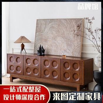 Designer wen yijia's retro sideboard villa large flat floor home living room antique style kitchen cabinets storage cabinets more material leather swatches to send samples