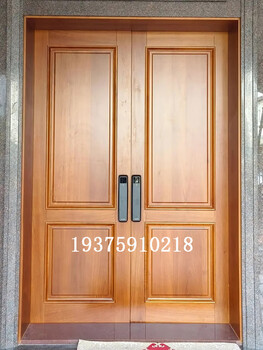 Ji litian new chinese style log double door entrance wooden door solid wood villa door courtyard door rural self-built house entrance door style 1