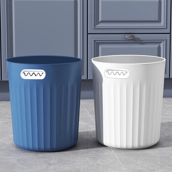 Muya thickened trash can for household creative large capacity living room kitchen bedroom bathroom dormitory office lidless paper basket