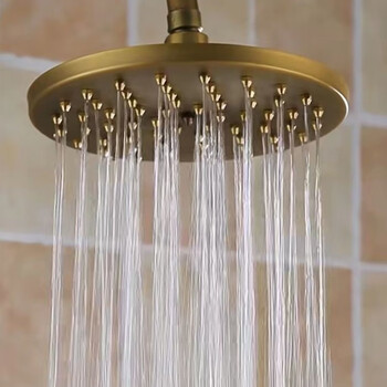 Lovanshi antique shower accessories nozzle round full copper top spray bathroom shower shower head rain single shower head stainless steel antique copper nail top spray