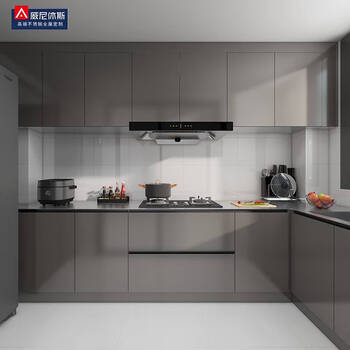 Lnga landgre304 stainless steel kitchen cabinets and stove integrated cabinet with sink stainless steel solid countertop home whole house customization payment