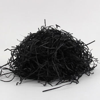 Raffia filler gift box paper wadding raffia gift box shredded paper silk gift decoration gift box gift box packaging black