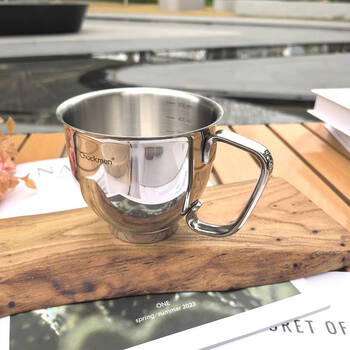Chockmen zhuo deming 18/10 stainless steel 500ml multi-purpose cup with handle beer cup water cup tea cup beverage milk latte cup