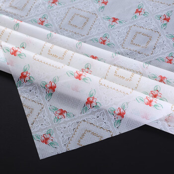 Midelle cover tablecloth coffee table tablecloth thin plastic tablecloth waterproof and oil-proof disposable tablecloth table cover flower language 130*200cm tablecloth