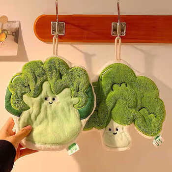 Fan ye's creative vegetable hand towel hanging cute bathroom water-absorbent quick-drying towel handkerchief kitchen non-stinking rag