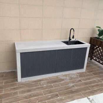 Wen yijia courtyard aluminum alloy cabinet door outdoor cabinet door outdoor waterproof metal grille door shutter door aluminum art gray