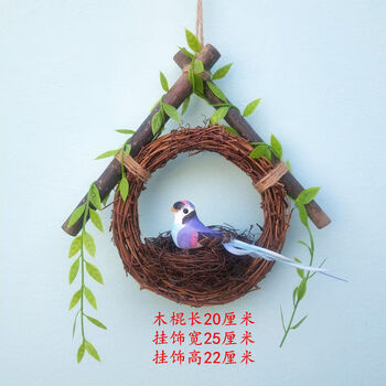 Mppmck garland decorative wall hangings wall hangings living room room wall hangings wall hangings interior accessories creative home blue magpie style