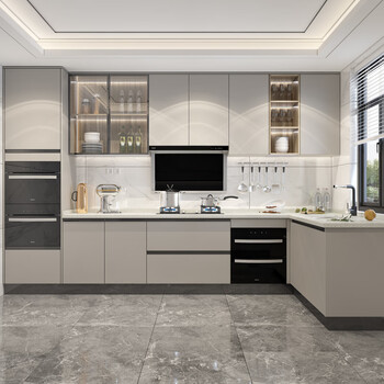 Wen yijia customized official kitchen cabinets, kitchen integrated cabinets, household quartz stone countertops, stove cabinets, cabinets, integrated decoration, customization prepayment, and free iron worth 599 yuan when ordering.