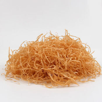 Raffia filler gift box paper wadding raffia gift box shredded paper silk gift decoration gift box gift box packaging light brown