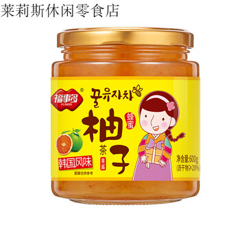 Fushido honey grapefruit tea lemon passion fruit tea brewed with water jam tea honey grapefruit tea 600g*1 can