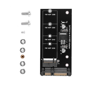 Ngff to sata3 adapter board m.2 hard drive solid state ssd to sata protocol adapter card/head computer built-in box black ngff to sata3 adapter card