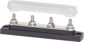 Blue sea systems marine 150a copper bus bar 4 studs with protective cover personal power distribution block 0.09kg