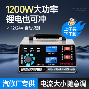 Montover car battery charger 12v24v fully automatic intelligent high-power charger motorcycle battery repairer