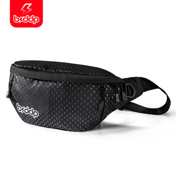 Bsddp motorcycle crossbody chest bag men's commuting cycling shoulder bag women's multifunctional leisure motorcycle travel bag black