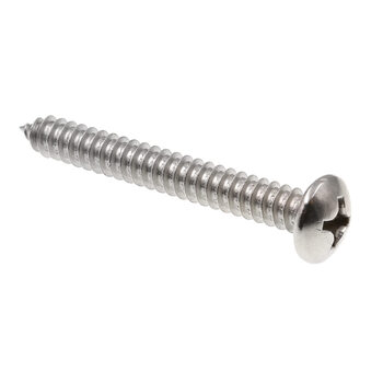 Prime-line sheet metal screws self-tapping flat phillips head #35.56 x 5.08 cm