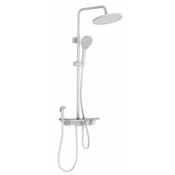 Huida (huida) gun gray shower set bathroom pressurized shower large nozzle hwb0602-p0 white