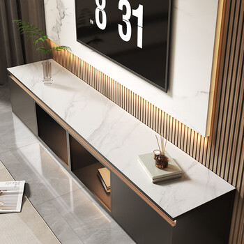 Tongyi marble pattern light luxury tv cabinet mat tablecloth waterproof and oil-proof sideboard mat leather long table protection mat magic feather white customized size contact customer service for price change