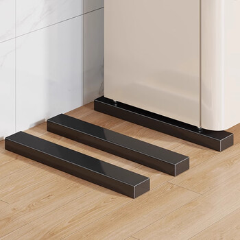 Mugege home refrigerator special base rack anti-slip and shock-proof pad height universal storage special waterproof simple storage rack black two pack 50cm