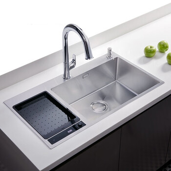 Kohler k-23713t-r-na fruit and vegetable washing machine kitchen sink integrated vegetable basin vegetable washing machine left and right l washing machine left