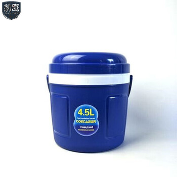 Qianying ice cube insulated bucket insulated ice bucket plastic car covered outdoor portable insulated refrigerator cold drink store insulated blue 4 points 5l