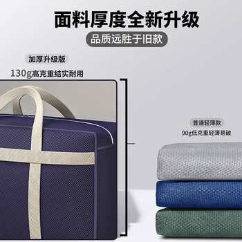 Moving packing bag, extra large storage bag, quilt organizer bag, clothing, quilt, luggage, waterproof and moisture-proof dormitory